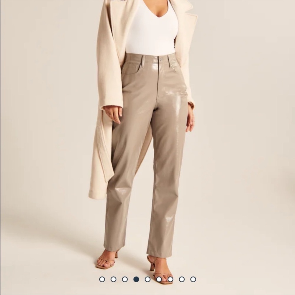 Abercrombie & Fitch Tan Straight Leg Pants